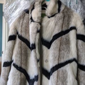 Anthropologie Faux Fur Coat